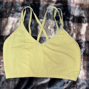 Aerie Olive Double Strap Bralette